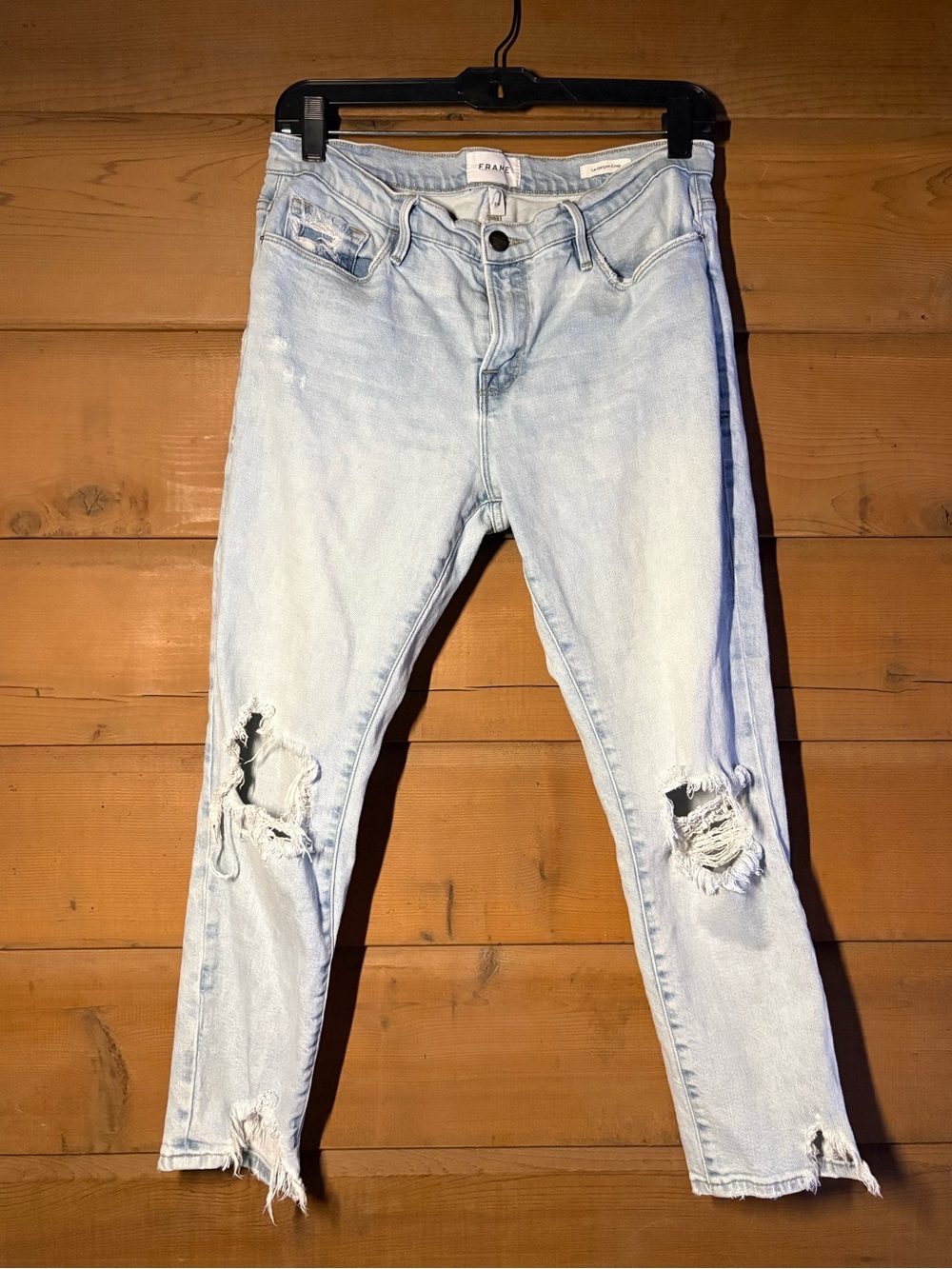 Frame Jeans- Le garçon crop- Size 29- Fall Denim- Distressed Raw Hem - Picture 3 of 14